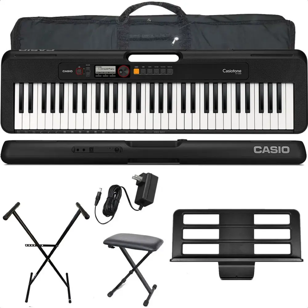 Teclado Casio Cts200 Funda Pie Banqueta CTS200BKPack