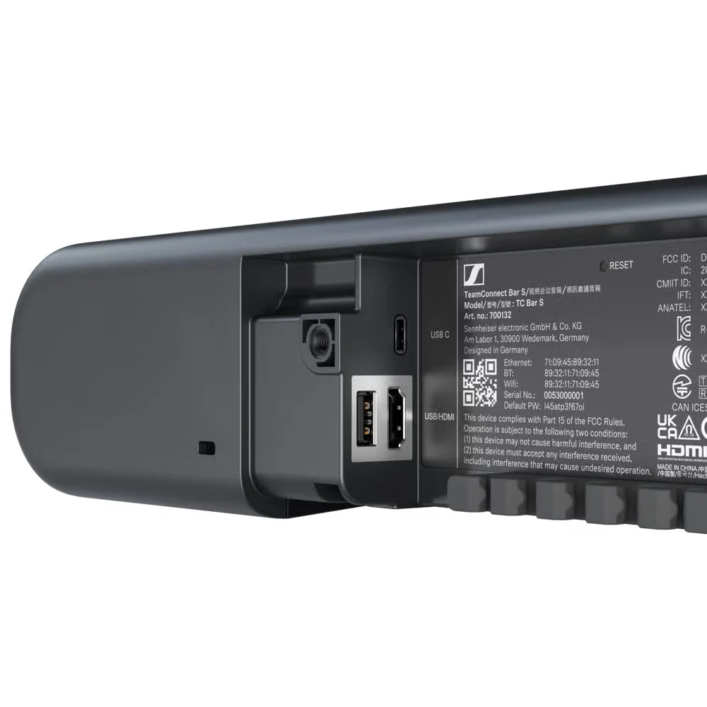 Microfono de Instalacion con Camara Video Sennheiser TC Bar S EU