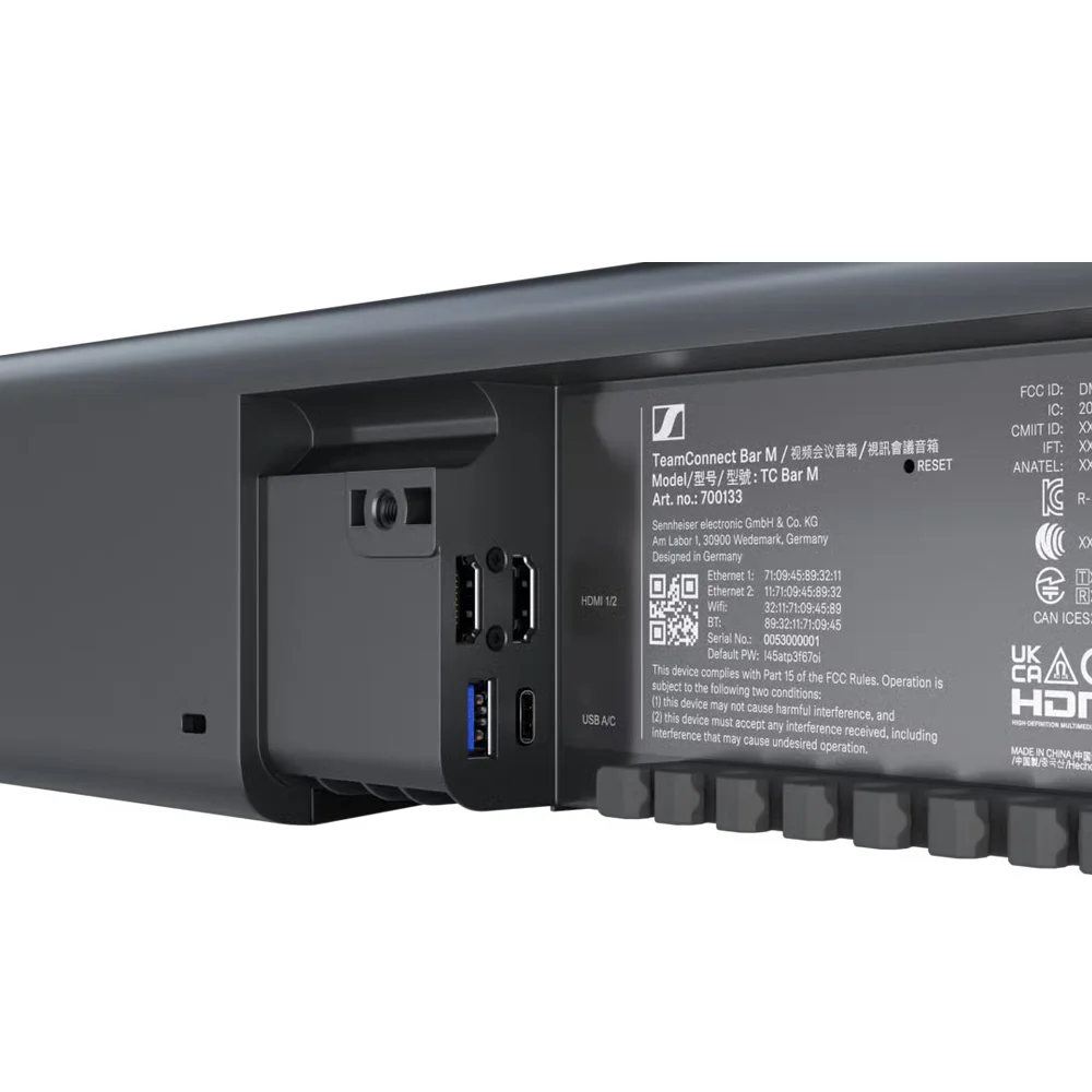 Microfono de Instalacion con Camara Video Sennheiser TC Bar M EU