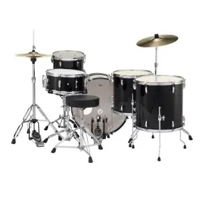 Bateria Roadshow 5 Cuerpos Bombo 22" 4 Fierros con Banqueta y Portapalillos Pearl RS525WFC/C 31