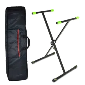 Soporte Teclado 5 Octavas 61 Teclas y Funda impemeable