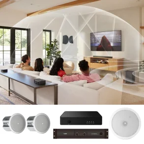 Pack Sonido Galeria Quincho Instalacion Techo JBL 2.1