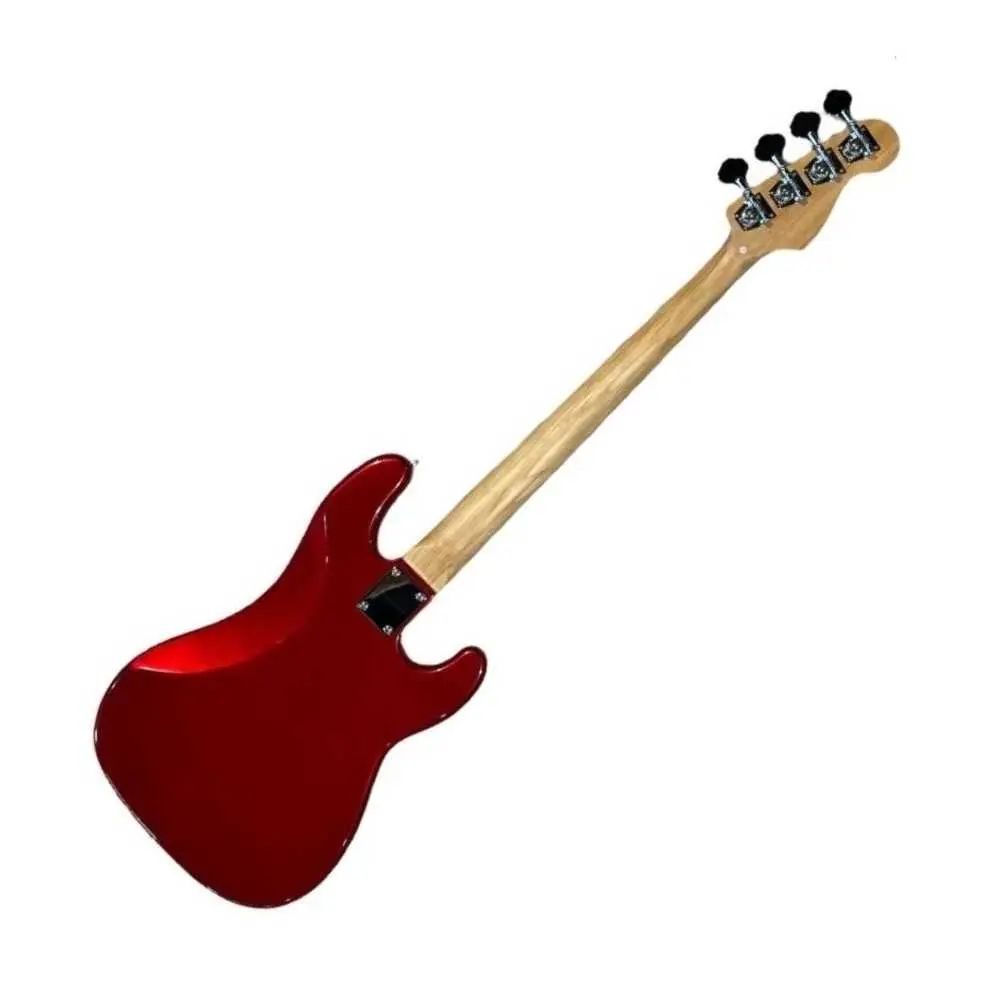 Bajo Eléctrico Zurdo Leonard Precision 4 Cuerdas Rojo Metálico OUTLET