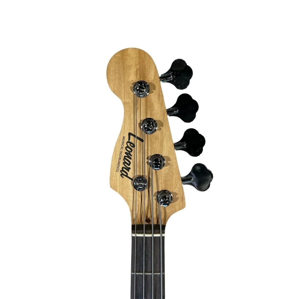 Bajo Eléctrico Zurdo Leonard Precision 4 Cuerdas Rojo Metálico OUTLET