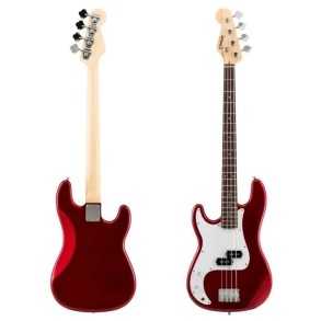 Bajo Eléctrico Zurdo Leonard Precision 4 Cuerdas Rojo Metálico OUTLET
