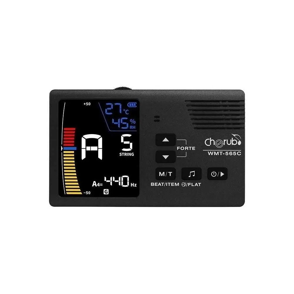 Metronomo Afinador Cromático Cherub 5 En 1 Wmt-565c