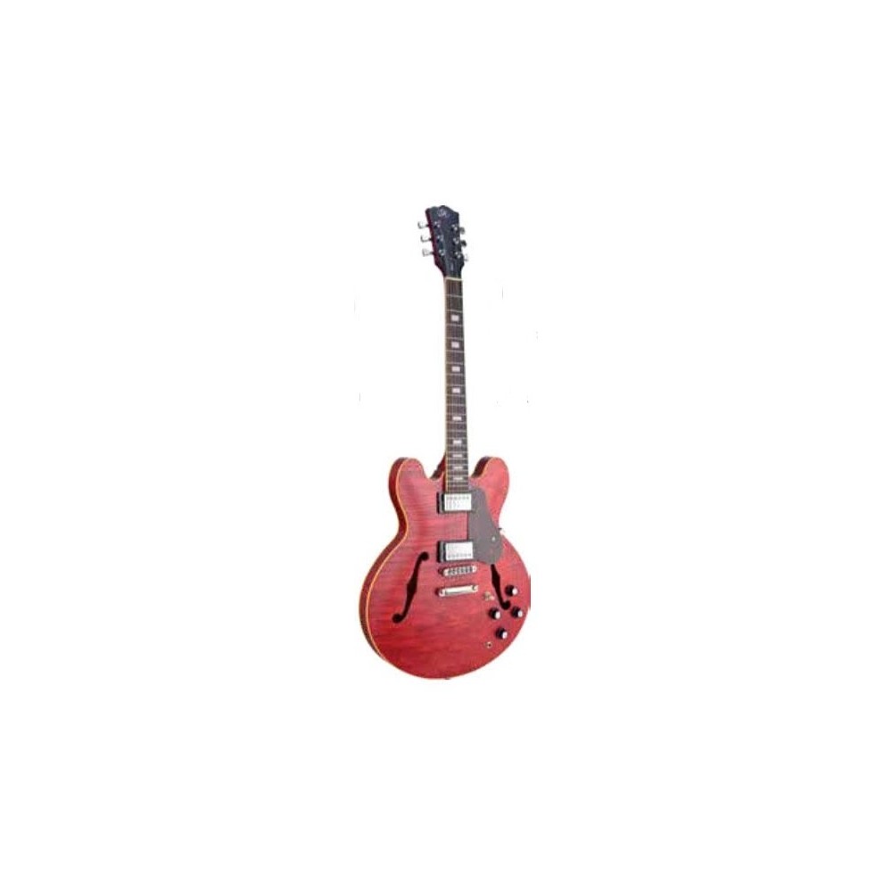 Guitarra Electrica 335 Semi Hollow Roja Sx SEL6FOTRD