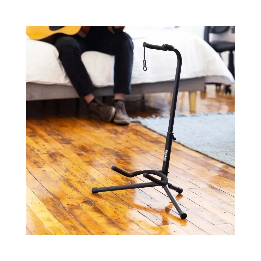 Soporte de guitarra o bajo con cuello y traba On Stage XCG-4