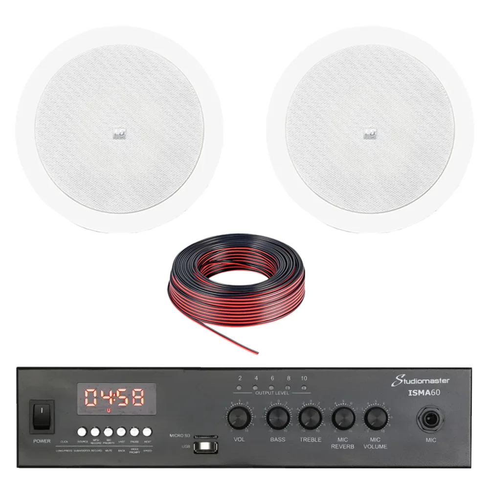 Pack Sonido Techo Parlantes Coaxliaes Potencia Bluetooth