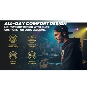 Auriculares de estudio cerrados Transductores de 50 mm Cad MH400