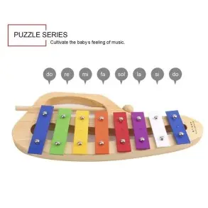 Metalofon 8 Notas Para Niños con golpeador de madera Dline DMTA8