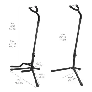 Soporte Guitarra o Bajo con cuello y traba Dline DSPGB