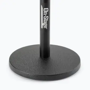 Soporte de Micrófono para Escritorio con Ajuste Rápido On Stage DS7200QRB base redonda