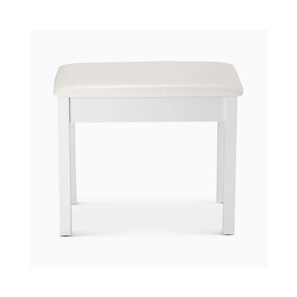 Taburete para piano o teclado On Stage KB8802W banqueta madera Blanca