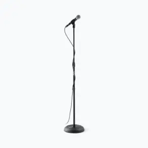 Soporte de micrófono recto con base redonda On Stage MS7201 Negro