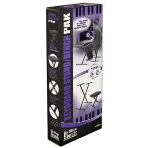 Kit de Soporte Teclado o piano y Taburete On Stage KPK6500 tipo tijera