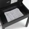 Taburete para piano o teclado On Stage KB8902B banqueta madera con Tapa