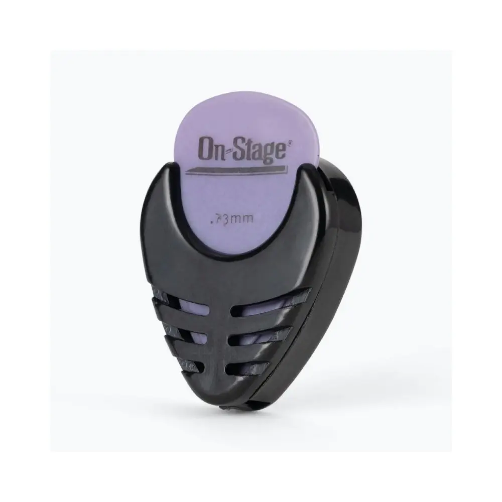 Balde Con 100 Porta Púas para guitarra On Stage GSAPK6500 autoadhesivo