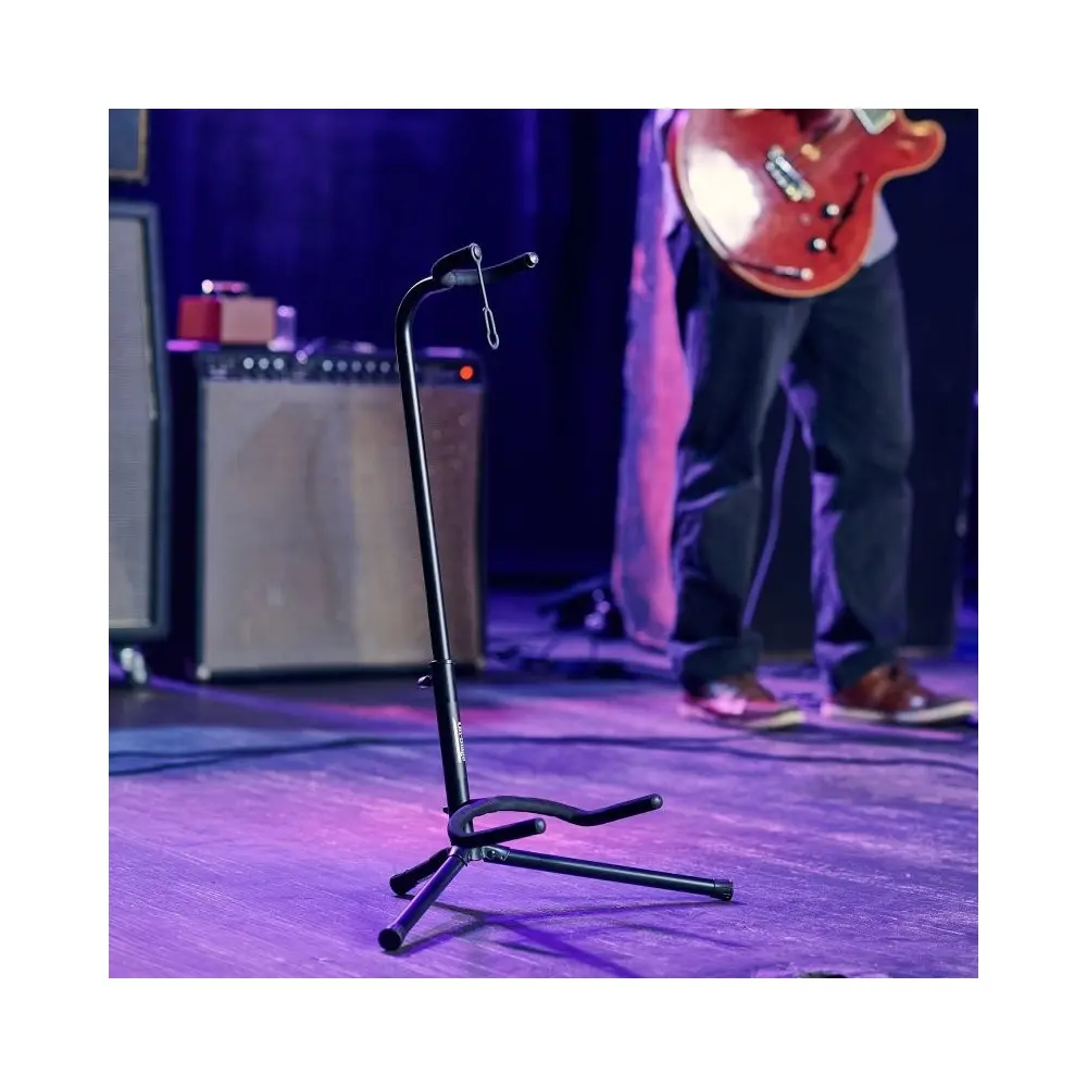 Soporte de guitarra o bajo con cuello y traba On Stage XCG-4