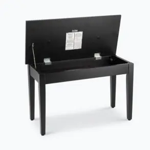 Taburete para piano o teclado de lujo On Stage KB8904B banqueta madera