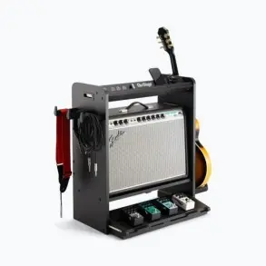 Estación de trabajo para guitarra o bajo amplificador y pedales ordenados On Stage GWS5000B