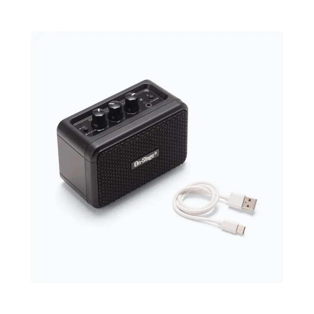Amplificador de guitarra recargable USB con Bluetooth 5W On Stage TGA01