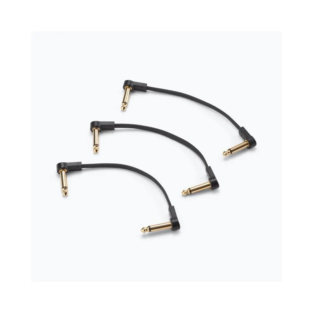 Pack Cables interpedal 15cm x 60 Flat Patch Plug Plug Angular On Stage OSPRO-FPC-60-POP
