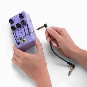 Pack Cables interpedal 15cm x 60 Flat Patch Plug Plug Angular On Stage OSPRO-FPC-60-POP