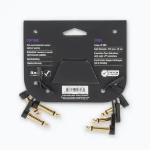 Pack Cables x3 Flat Patch Plug Plug 15 CM On Stage OSPRO-FPC-3