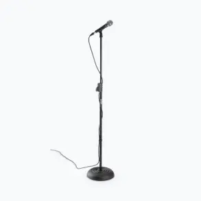 Soporte de Microfono recto con base redonda On Stage MS7201QRB Ajuste automatico