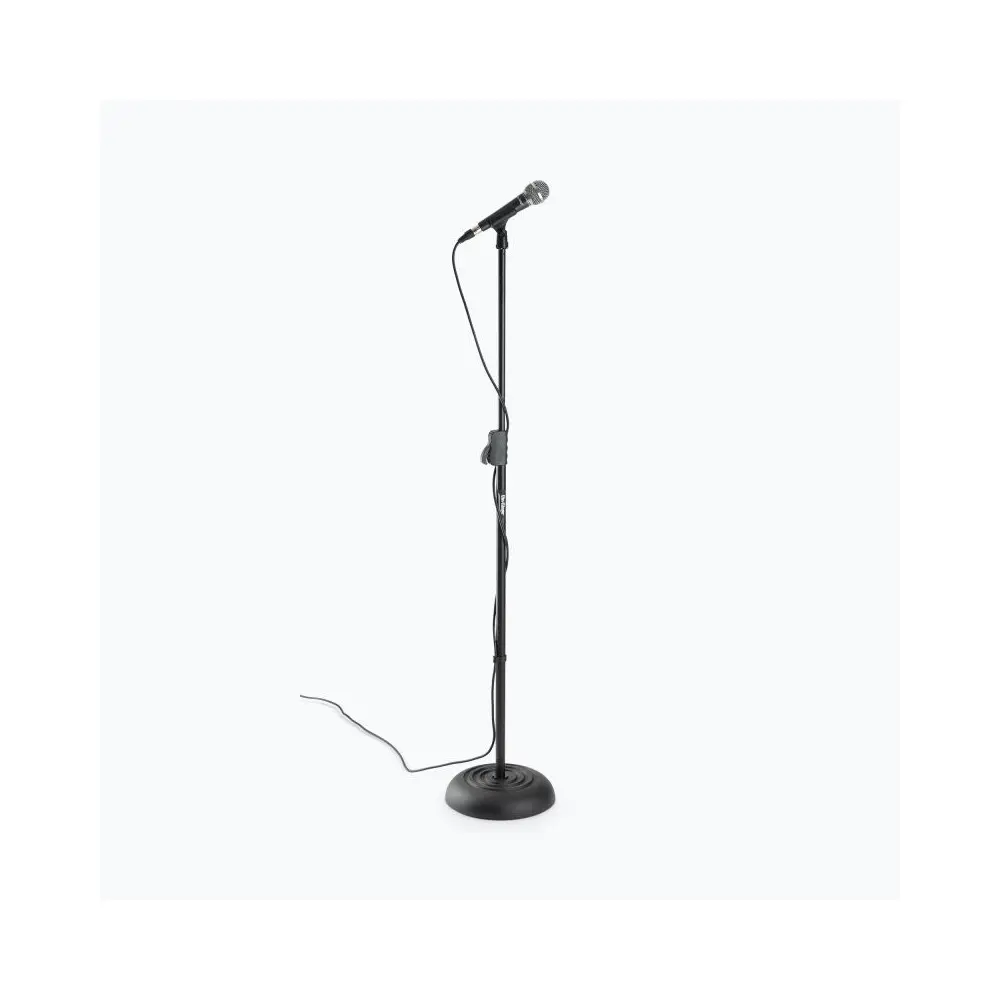 Soporte de Microfono recto con base redonda On Stage MS7201QRB Ajuste automatico