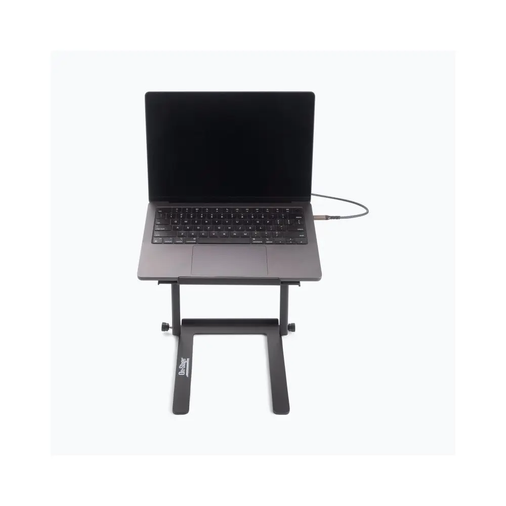 Soporte para notebook o DJ con USB-C On Stage LPT8000 Plegable