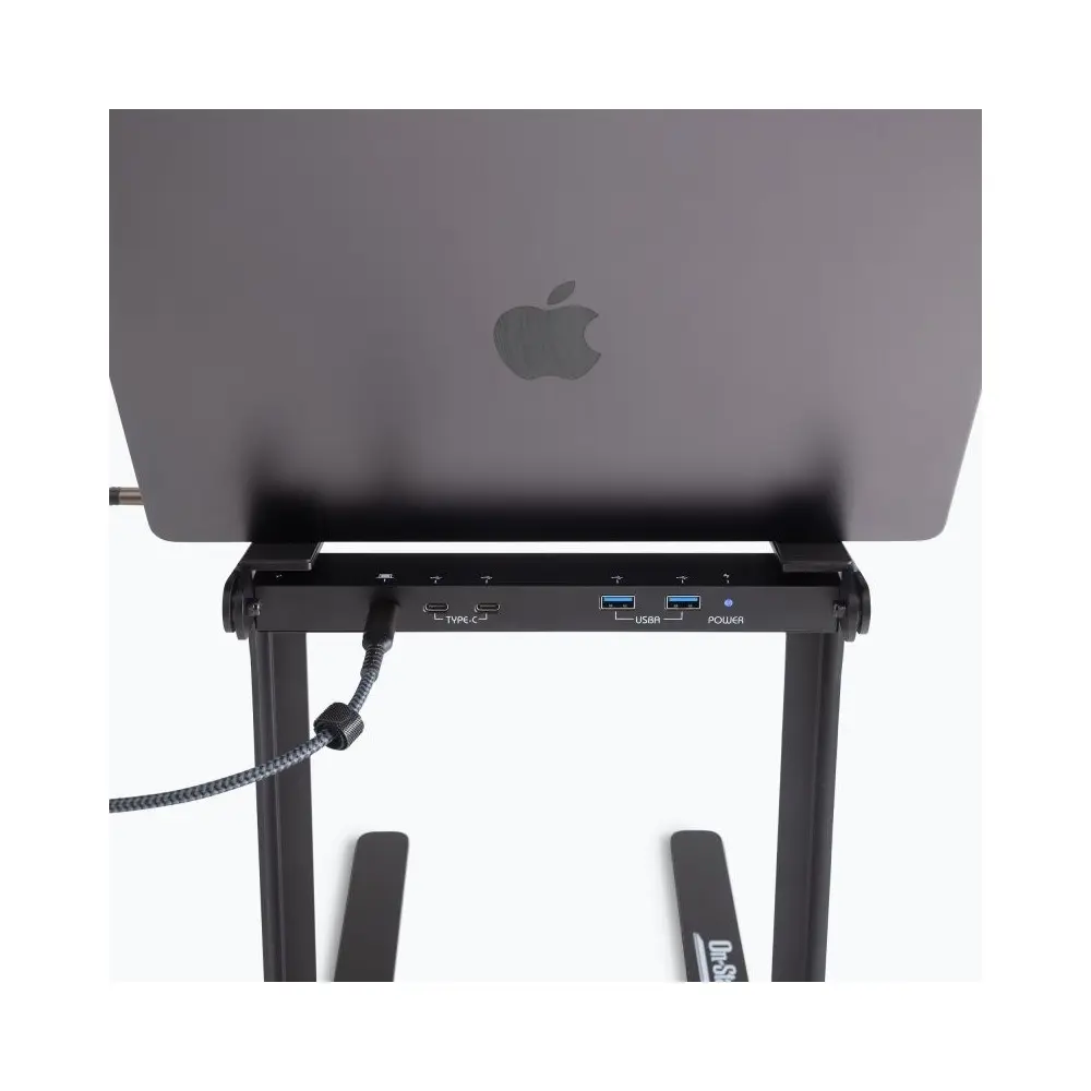 Soporte para notebook o DJ con USB-C On Stage LPT8000 Plegable