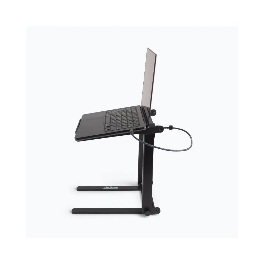 Soporte para notebook o DJ con USB-C On Stage LPT8000 Plegable