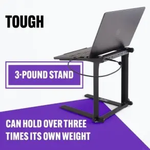 Soporte para notebook o DJ con USB-C On Stage LPT8000 Plegable