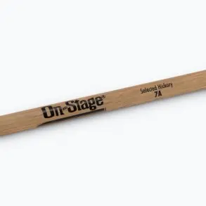 Pack X 12 Pares De Palillos para bateria 7A Hickory Punta de Madera On Stage HW7A