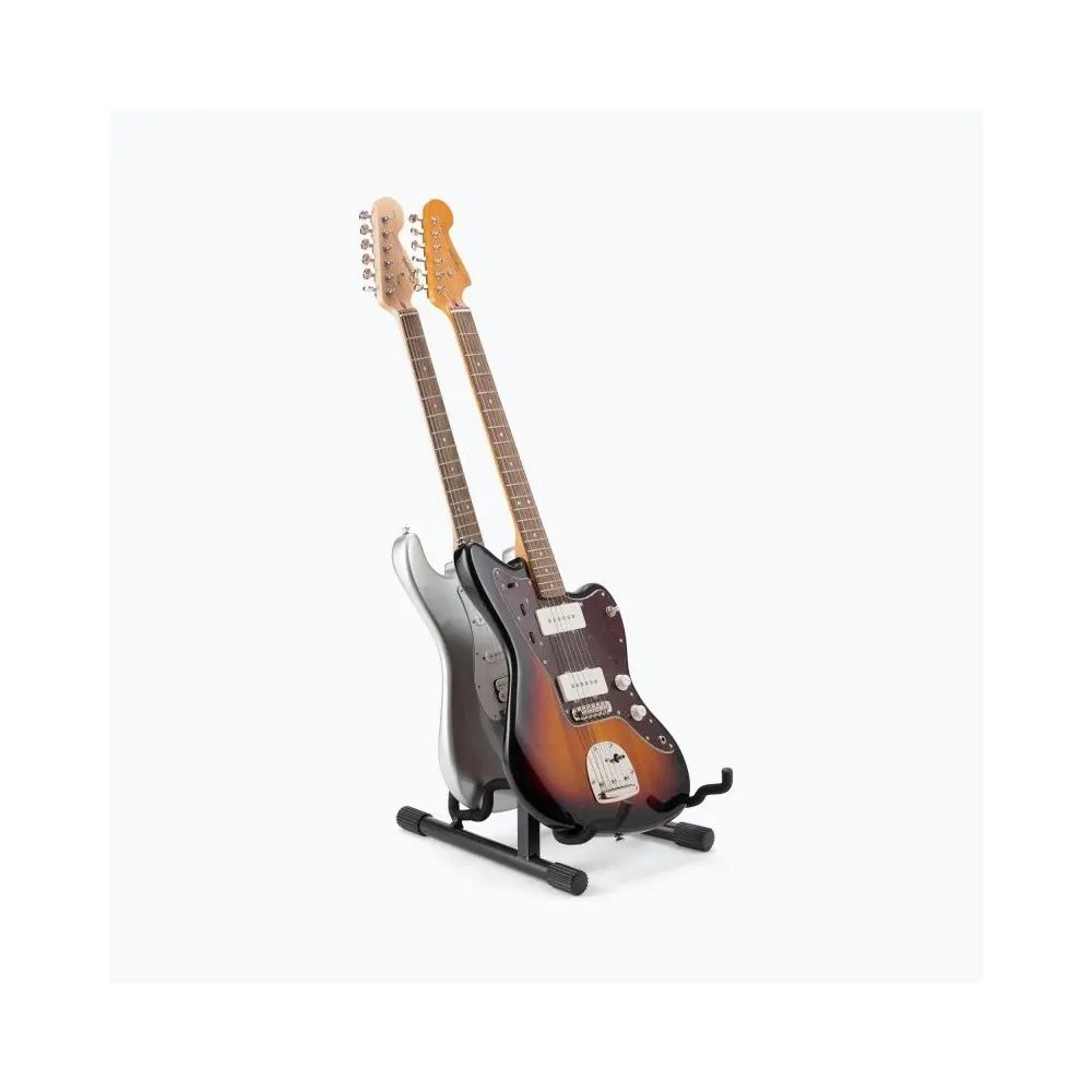 Soporte profesional para guitarra doble con estructura en A On Stage GS7462DB