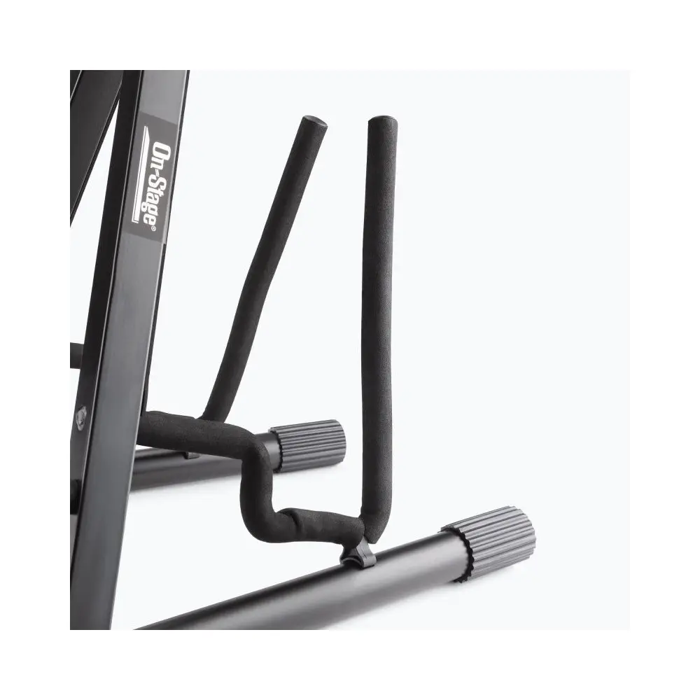 Soporte profesional para guitarra doble con estructura en A On Stage GS7462DB
