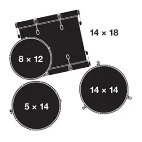 Bateria Gretsch Catalina Jazz De 4 Cuerpos | Walnut / Caoba