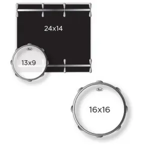 Bateria Pearl Session Studio Select White Marine Pearl 3 Cuerpos