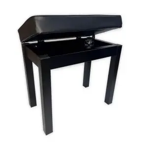 Taburete para Piano y teclado Acolchado Madera con Tapa Guarda Partituras Dline DTAB