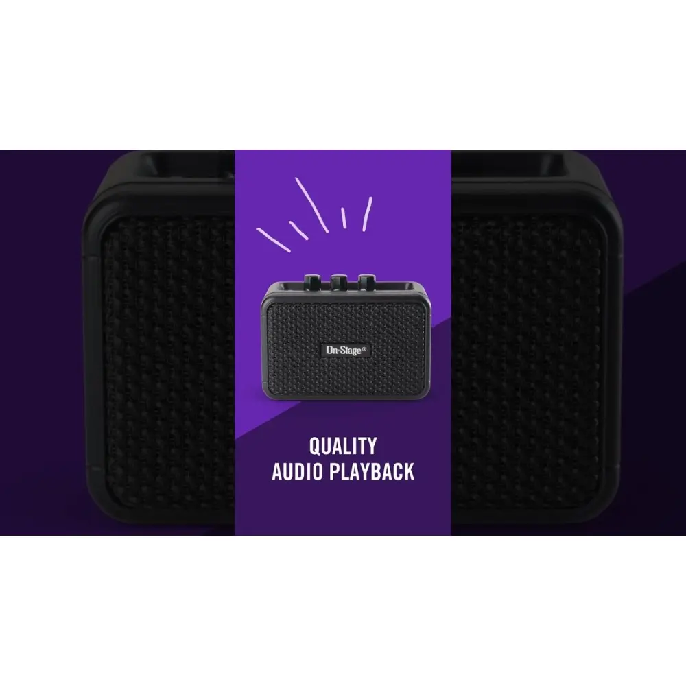 Amplificador de guitarra recargable USB con Bluetooth 5W On Stage TGA01