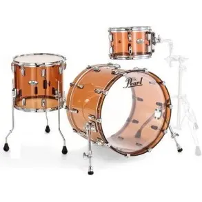 Bateria Acustica Pearl Crystal Beat Bombo 22 3 Cuerpos Acrilico Liquid Smoke