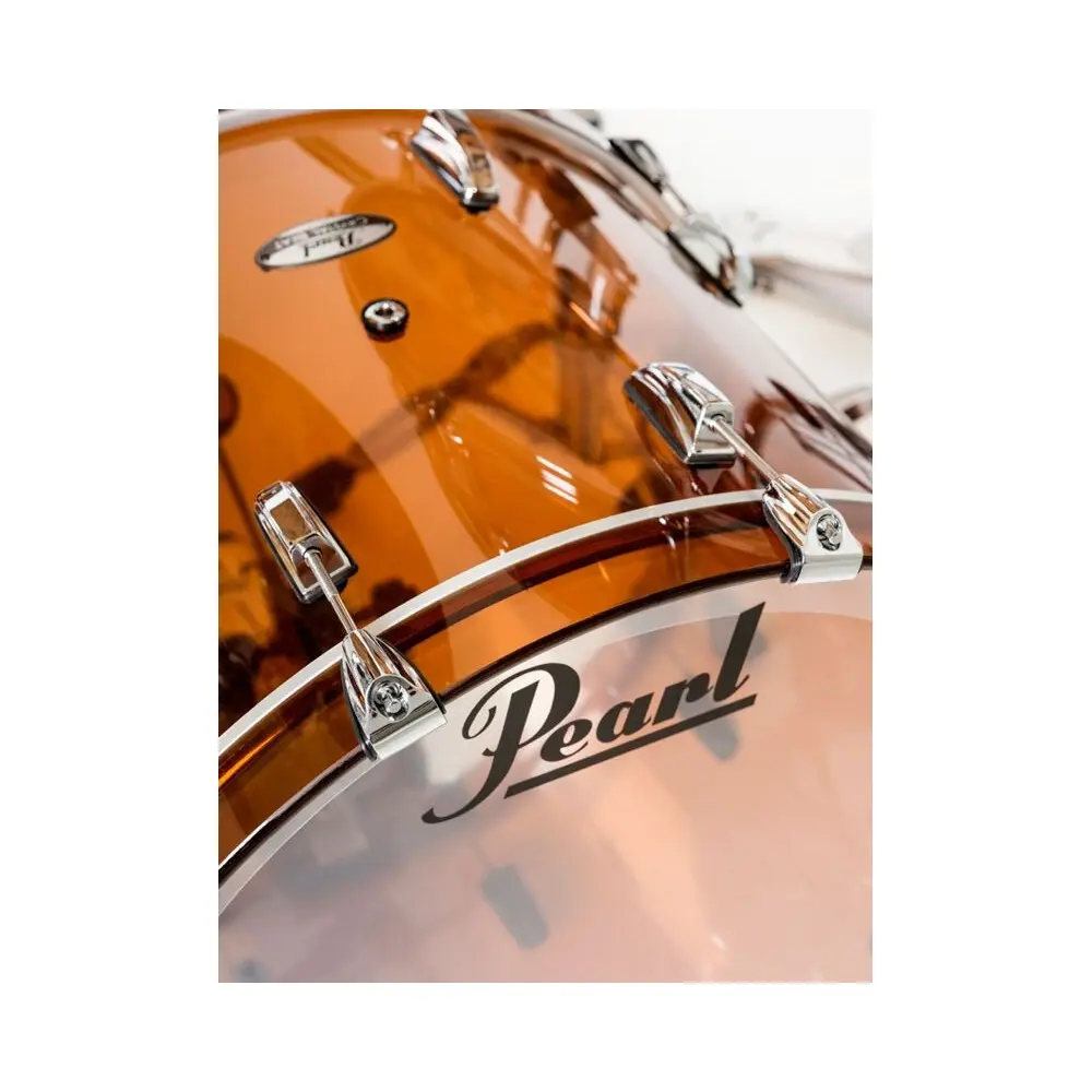 Bateria Acustica Pearl Crystal Beat Bombo 22 3 Cuerpos Acrilico Liquid Smoke