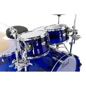 Bateria Acustica Pearl Crystal Beat Bombo 22 4 Cuerpos Acrilico Blue Sapphire