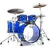 Bateria Acustica Pearl Crystal Beat Bombo 22 4 Cuerpos Acrilico Blue Sapphire