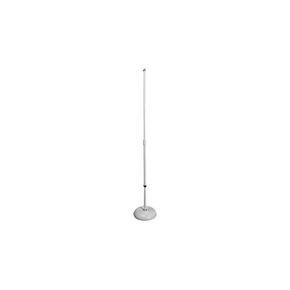 Soporte de Microfono recto con base redonda On Stage MS7201W-BB Blanco