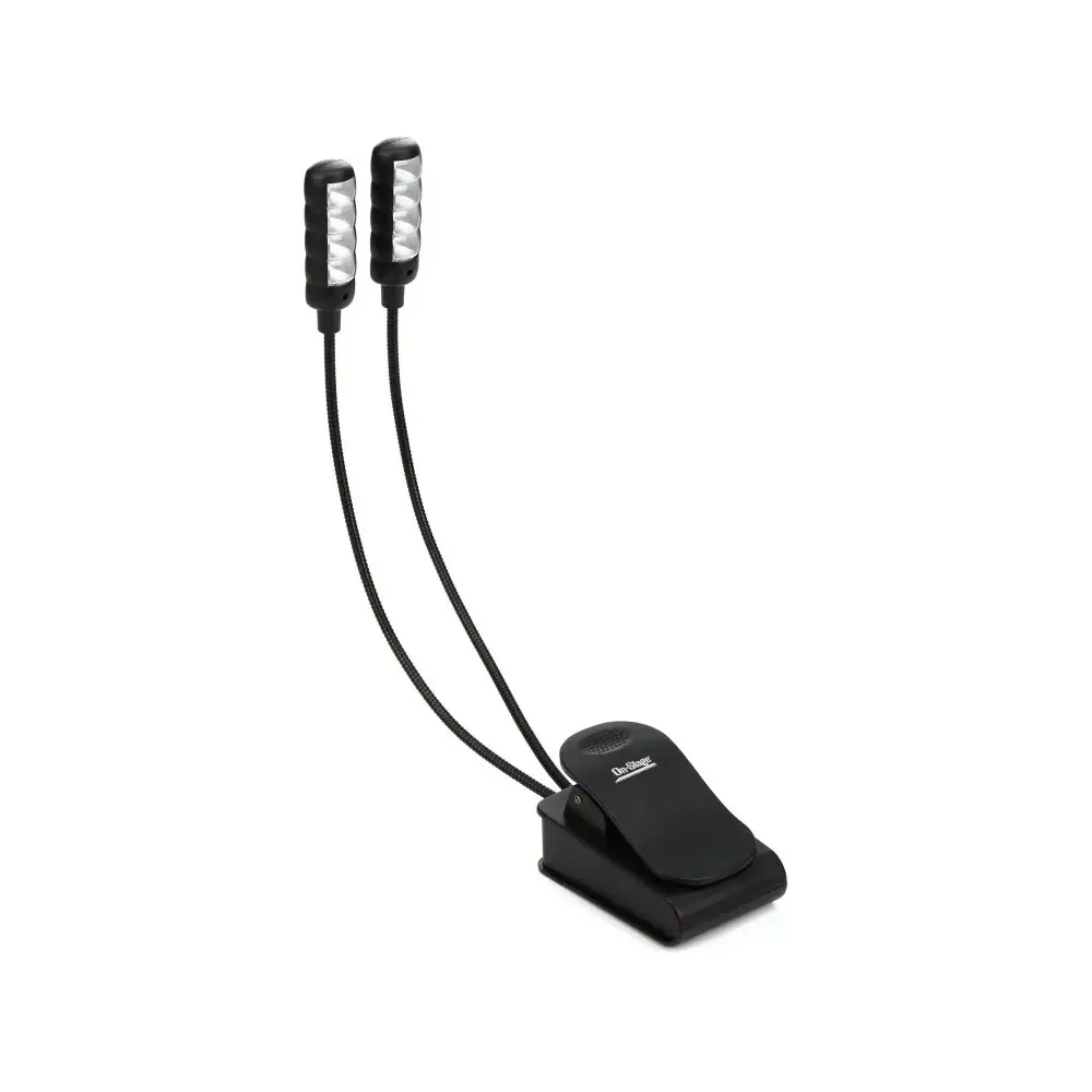 Luz Led Para Atril de partituras recargable por USB doble braso On Stage LED2224-EXP