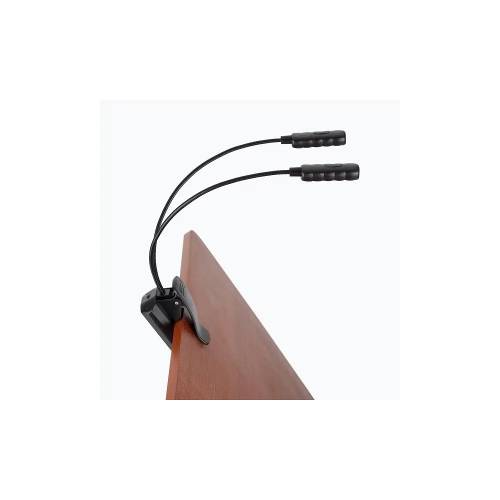 Luz Led Para Atril de partituras recargable por USB doble braso On Stage LED2224-EXP