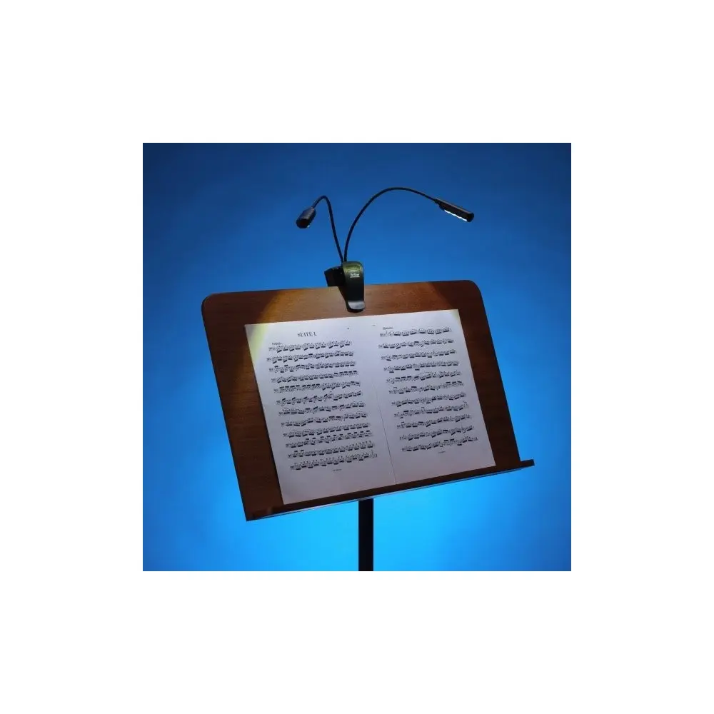 Luz Led Para Atril de partituras recargable por USB doble braso On Stage LED2224-EXP